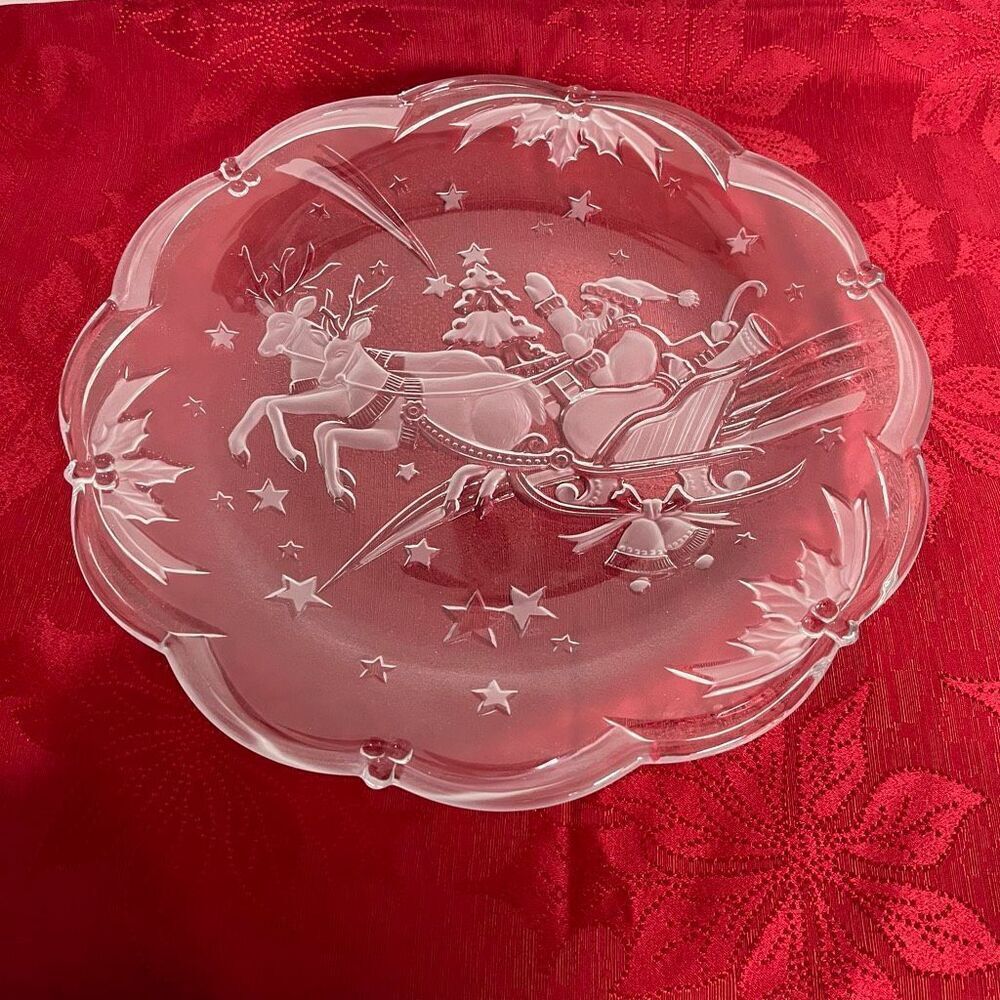 Studio Nova By Mikasa Magical Eve Glass Platter  15”